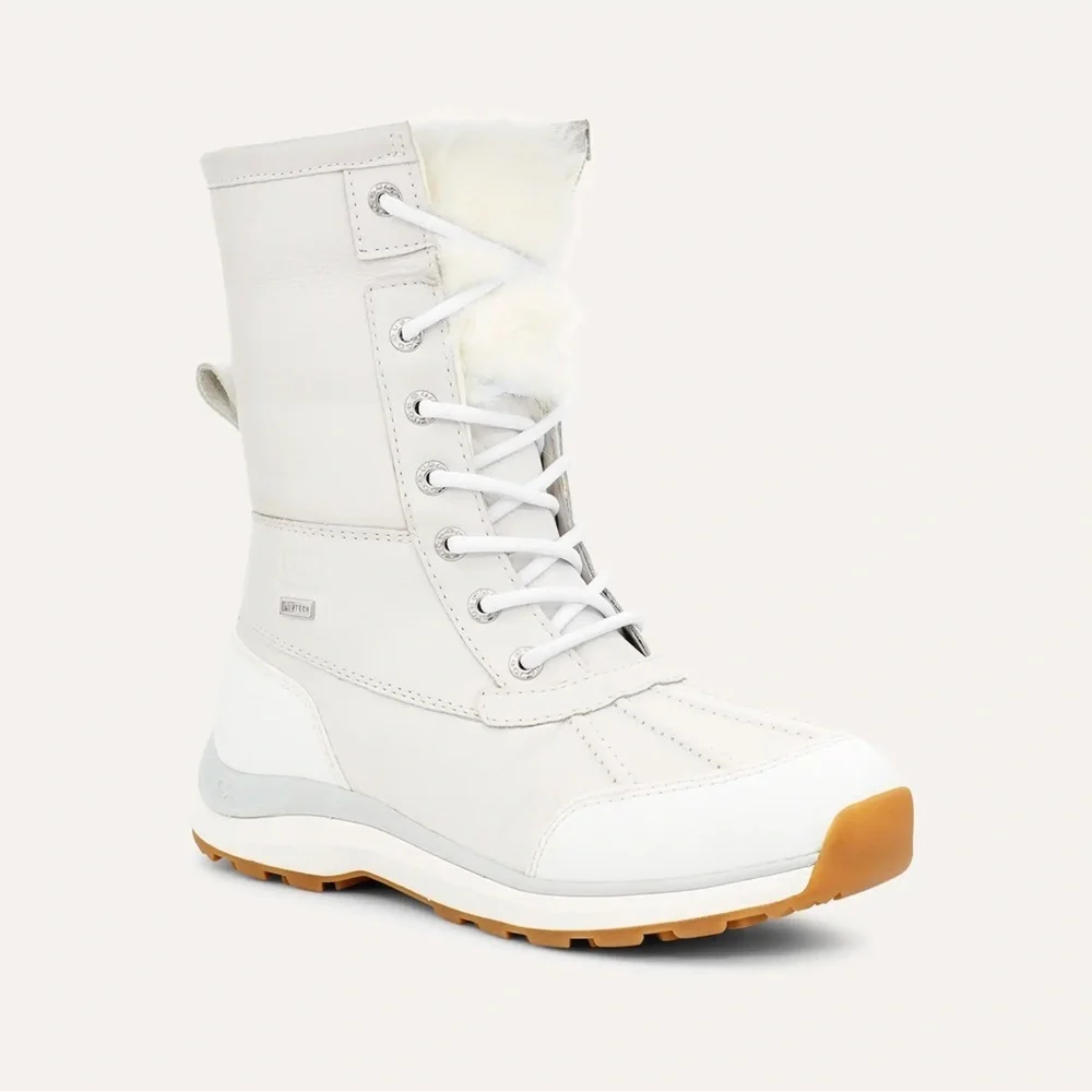 Brand New UGG Adirondack III Winter Boots – White, Size 8.5 - Picture 2 of 14